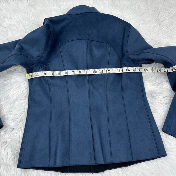 Yansi Fugel Women's NWT Blue Full Zip MOTO Designer Jacket S/C34.25 - Picture 14 of 15